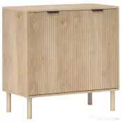 HOMCOM Dulap de Depozitare cu 2 Uși și Rafturi Reglabile, 78x40x77,5 cm, Stejar | Aosom Romania