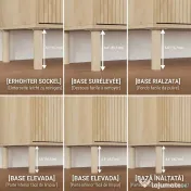 HOMCOM Dulap de Depozitare cu 2 Uși și Rafturi Reglabile, 78x40x77,5 cm, Stejar | Aosom Romania