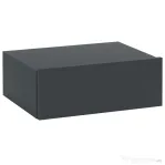 HOMCOM Noptieră Suspendată Modernă cu Sertar, din Lemn, 40x30x15 cm, Negru
