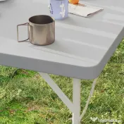 Outsunny Masă de Camping Pliabilă cu 2 Înălțimi Reglabile, 86x86x74 cm, Alb | Aosom Romania