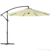 Outsunny Umbrela pentru Gradina Brat Deluxe Inclinabila cu Manivela, Φ3m | Aosom Romania 