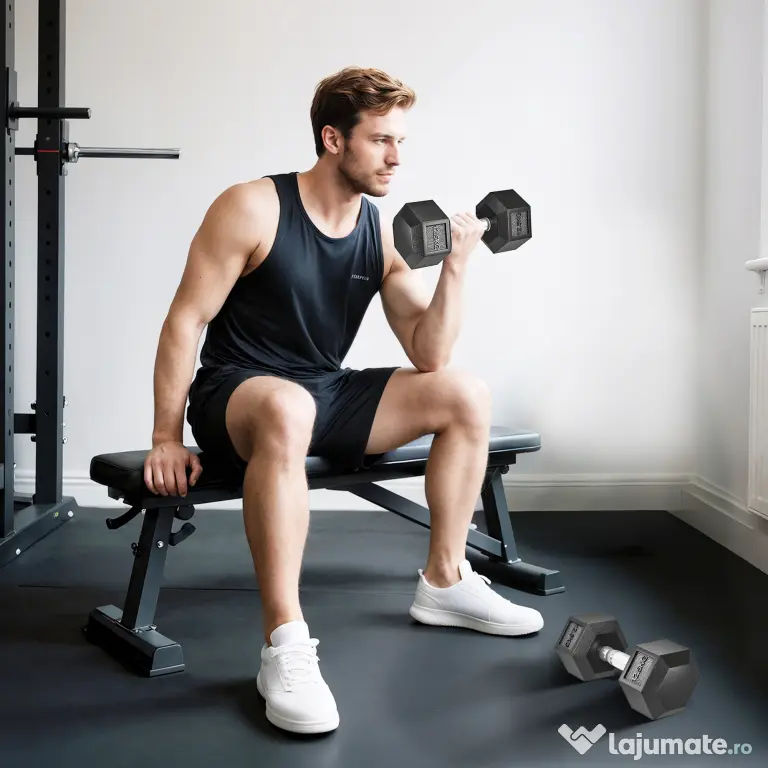 HOMCOM Gantere cu Mâner Zimțat, Fontă, 2 x 12,5 kg pentru Acasă, Sală, Antrenament Forță | Aosom Romania