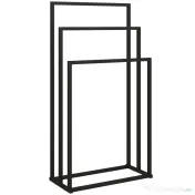 HOMCOM Suport pentru prosoape autoportant cu 3 brațe din oțel, 45x21.5x85 cm