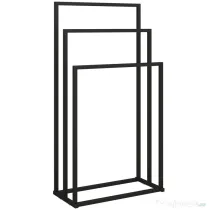 HOMCOM Suport pentru prosoape autoportant cu 3 brațe din oțel, 45x21.5x85 cm