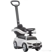 AIYAPLAY Mașină de Călărit pentru Copii 1-3 Ani Convertibilă în Cărucior cu Licență Mercedes, 91x40x83 cm, Alb | Aosom Romania