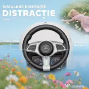 AIYAPLAY Mașină de Călărit pentru Copii 1-3 Ani Convertibilă în Cărucior cu Licență Mercedes, 91x40x83 cm, Alb | Aosom Romania 