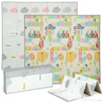 AIYAPLAY Covoraș pentru copii cu literele alfabetului și suprafață impermeabilă din XPE, multicolor, 194x176.5x1.5 cm | Aosom Romania