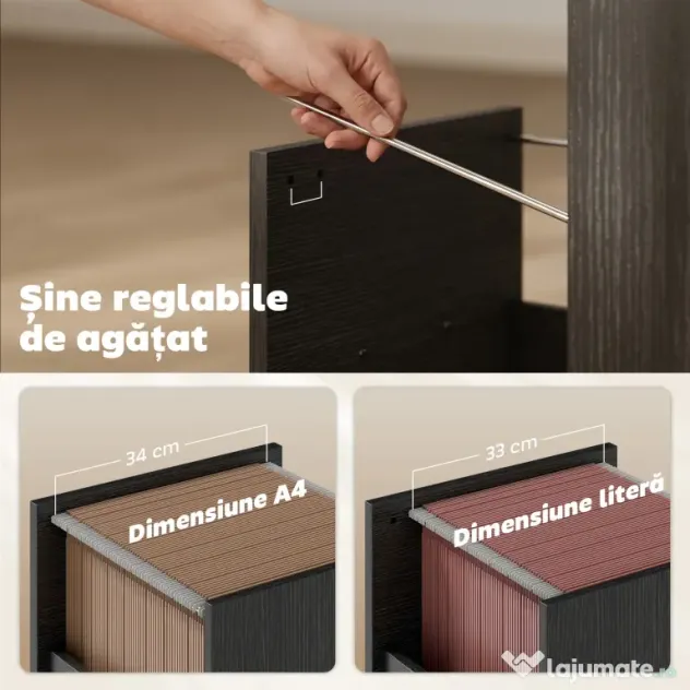 HOMCOM Birou Gaming Industrial, 120x52,3cm Stație Gaming cu Suport Tastatură, Compartiment Deschis și Sertare pentru Documente Format A4 Letter Legal, Masă Computer pentru Birou Acasă, Negru | Aosom Romania