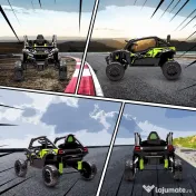 AIYAPLAY ATV Electric pentru Copii 3-5 Ani 12V cu Licență KAWASAKI, Dublu Motor, Telecomandă și Muzică, Negru | Aosom Romania