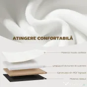 HOMCOM Taburet cu Spațiu de Depozitare Pliabil, Bancă Modernă Tapițată cu Material Catifea, Suport pentru Picioare cu Compartiment de 72L pentru Living și Dormitor, 76x38x35 cm, Crem | Aosom Romania 