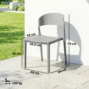 Outsunny scaune de grădină stivuibile, scaune de terasă, scaune pentru prânz | Aosom Romania 