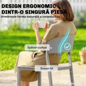 Outsunny scaune de grădină stivuibile, scaune de terasă, scaune pentru prânz | Aosom Romania 