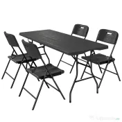 Outsunny măsuțe pentru plajă ușoare mobilier de camping bucătărie plastic pop pliabil pentru banchete | Aosom Romania