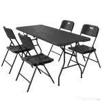 Outsunny măsuțe pentru plajă ușoare mobilier de camping bucătărie plastic pop pliabil pentru banchete