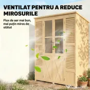 Outsunny magazie debara spațiu depozitare unelte dulap exterior | Aosom Romania 