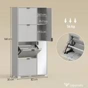 HOMCOM dulap încălțăminte | Aosom Romania