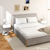 HOMCOM Set de 2 Noptiere Suspendate pentru Dormitor cu Sertar, 40x30x15 cm, Alb | Aosom Romania 