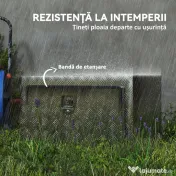 HOMCOM Cutie de Unelte din Aluminiu cu Încuietoare și 2 Chei, Cutie de Depozitare 96L, Rezistentă și Impermeabilă, pentru Pick-Up, Camper, Remorci, 76,2x35,5x40,6cm, Argintiu | Aosom Romania