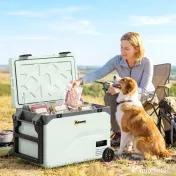 Outsunny Frigider Portabil 42,5L cu Compresor și Control prin Aplicație, -20℃ la 20℃ | Aosom Romania
