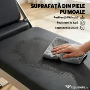 SPORTNOW Reformer Pilates Pliabil pentru Acasă cu 2 Benzi Elastice, Alb 