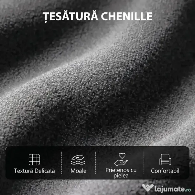 HOMCOM Fotoliu Reclinabil Manual cu Masaj 160°, Chenille, Suport Picioare, Telecomandă, Buzunare, Gri Închis | Aosom Romania