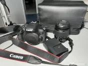Canon 750D+obiectiv+trepied Manfrotto+6 lumini studio+blitz Metz+suport fundal 