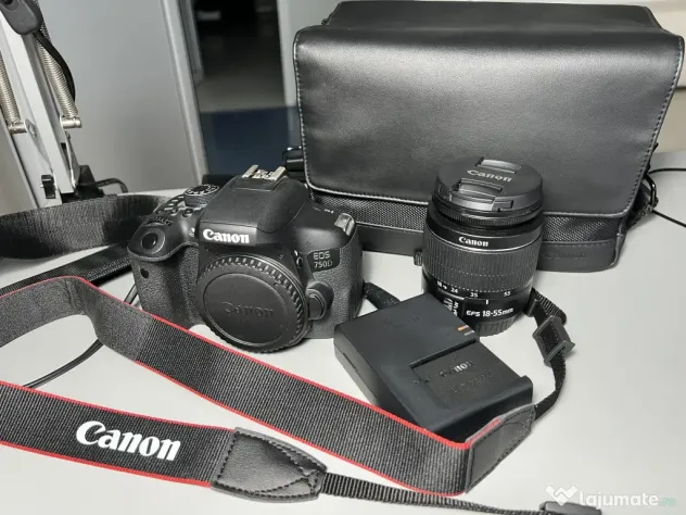 Canon 750D+obiectiv+trepied Manfrotto+6 lumini studio+blitz Metz+suport fundal