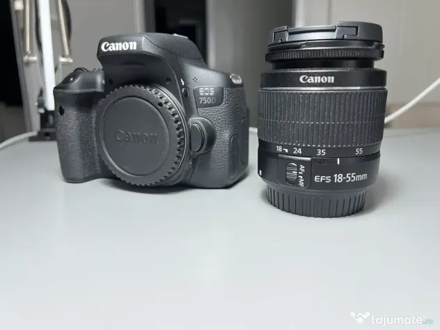 Canon 750D+obiectiv+trepied Manfrotto+6 lumini studio+blitz Metz+suport fundal