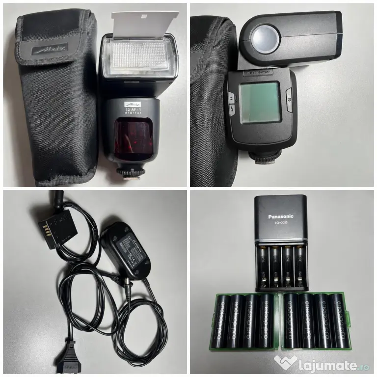 Canon 750D+obiectiv+trepied Manfrotto+6 lumini studio+blitz Metz+suport fundal