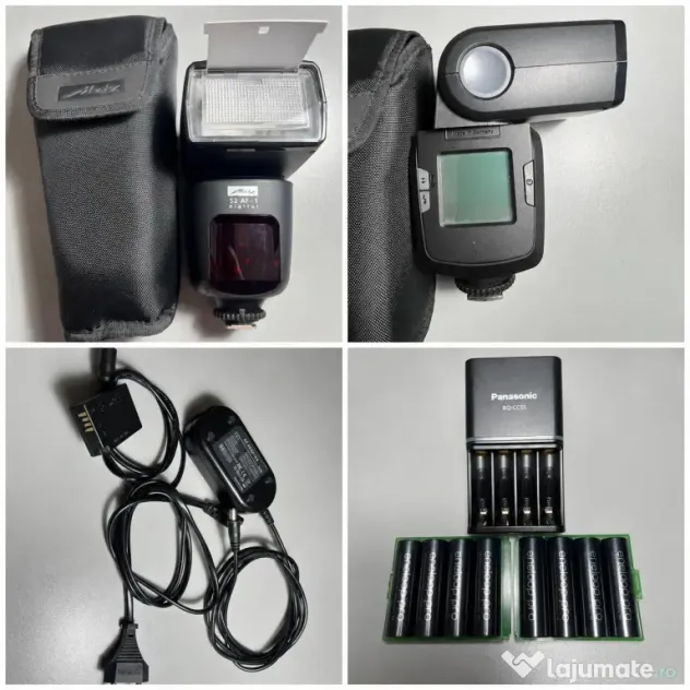 Canon 750D+obiectiv+trepied Manfrotto+6 lumini studio+blitz Metz+suport fundal