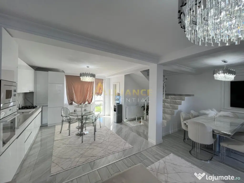 Duplex mobilat si utilat-3 camere-300 m de STV