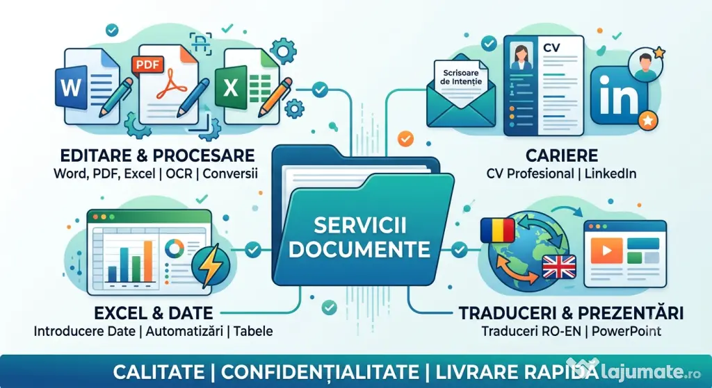 Editare Word, PDF, Excel | Creare CV & Scrisori Intenție | Traduceri & OCR