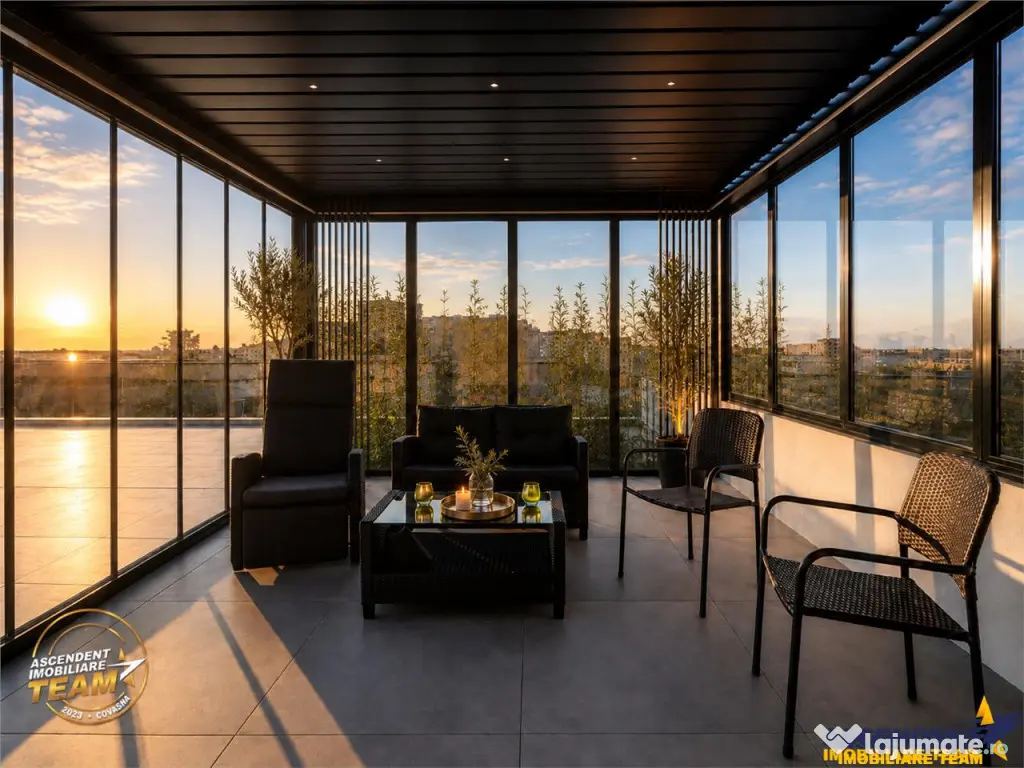 Deasupra Brasovului, penthouse spectaculos,420 mp, rooftop p