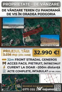 Vând teren extravilan Podgoria