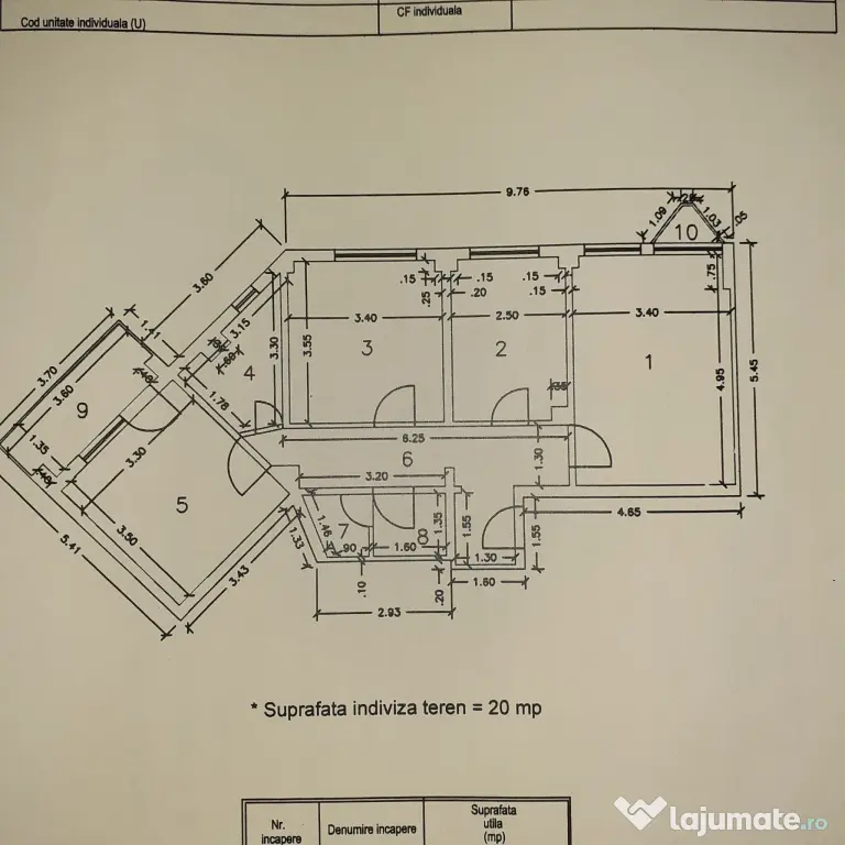 Apartament 3 camere, Slobozia