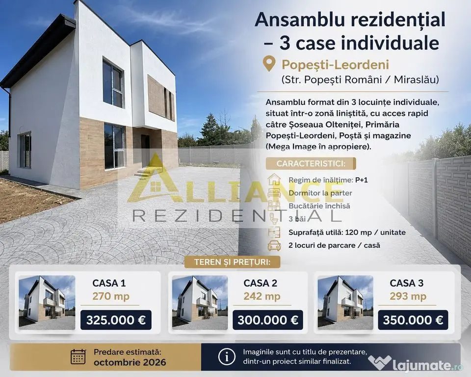 Primarie Popesti - 5 Camere 3 Bai - 300.000eur