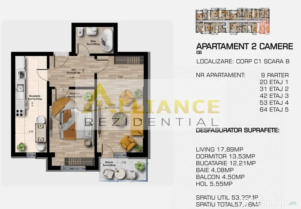 COMISION 0 | 2 camere decomandat | Metrou Berceni | Direc...