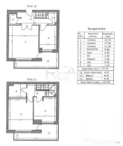 3 camere duplex Tei, centrală, parcare, an 2009, 97 mp, box 