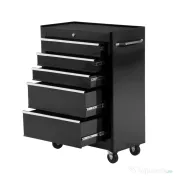 HOMCOM carucior scule pentru atelier, 61.5x33x85cm negru 