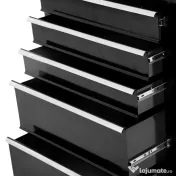 HOMCOM carucior scule pentru atelier, 61.5x33x85cm negru 