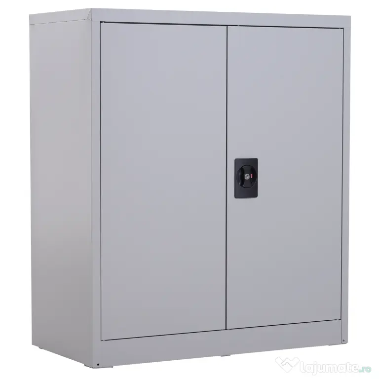 Vinsetto Dulapior Documente – Otel Gri 80×40×92,5 cm cu inchidere