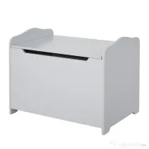 HOMCOM cufar din lemn, cu capac, 60x40x48cm, gri