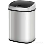HOMCOM Cos Gunoi Inox – 58 L, Cu Senzor pentru Deschidere Automata