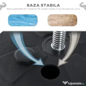 HOMCOM Sac de Box de Podea cu Înălțime Reglabilă, Mănuși de Box și Bază Umplută, 43x43x126-144 cm, Roșu 
