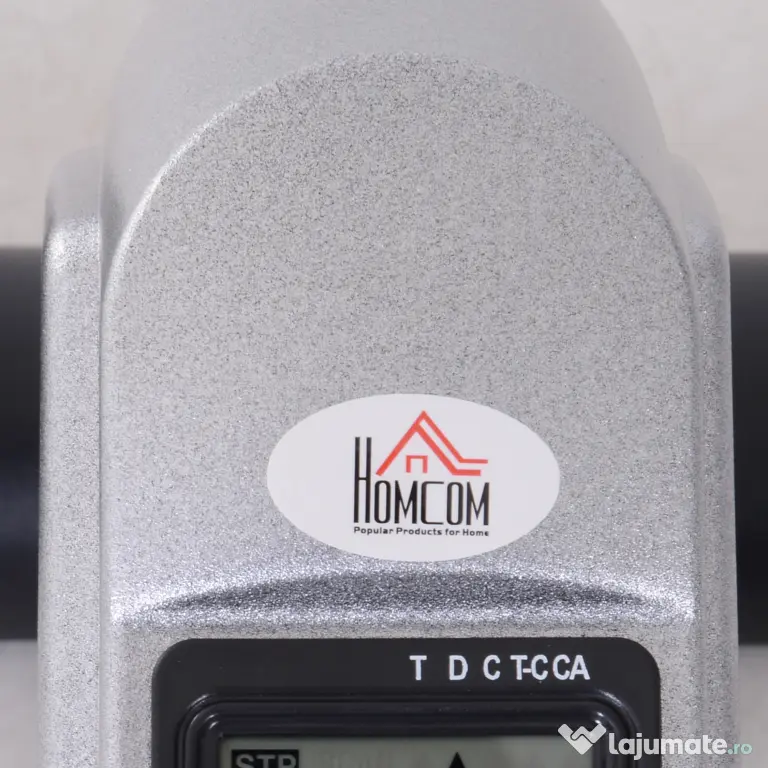 HOMCOM Bicicletă de Exerciții Compactă cu Rezistență Reglabilă și Ecran LCD pentru Antrenament la Domiciliu
