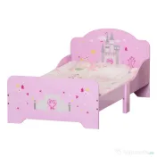 Homcom Pat Copii Roz – 143×73×60 cm, Lemn, pentru Varste 3-6 Ani