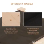 Outsunny Gradina Urbana Peluza Acoperis Masa pentru Plante cu Husa de Tesatura