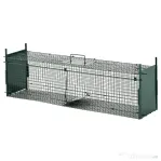 Pawhut Cusca Capcana Verde – Usa Dubla, 100×25×28 cm pentru Animale