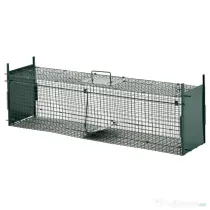 Pawhut Cusca Capcana Verde – Usa Dubla, 100×25×28 cm pentru Animale
