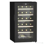 HOMCOM Frigider pentru Vin pentru 24 de Sticle, Capacitate 65L, Control al Temperaturii și Rafturi Detasabile, Negru